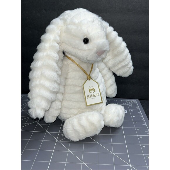 Jellycat Bashful Luxe Bunny Nimbus Limited Edition New With Tag Authentic - Picture 12 of 13